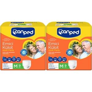Canped Emici Külot Yetişkin Bezi M - Orta 18 Adet (2PK*9)