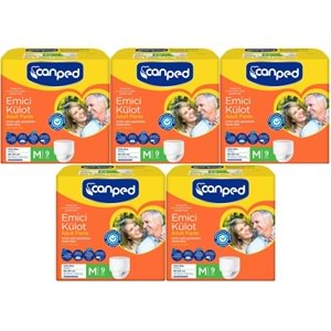Canped Emici Külot Yetişkin Bezi M - Orta 45 Adet (5PK*9)