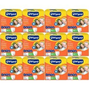 Canped Emici Külot Yetişkin Bezi M - Orta 108 Adet (12PK*9)