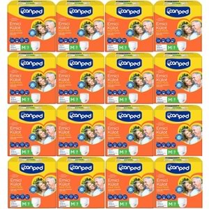 Canped Emici Külot Yetişkin Bezi M - Orta 144 Adet (16PK*9)