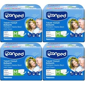 Canped Yetişkin Bezi Bel Bantlı Tekstil Yüzey M - Orta - Medium 72 Adet