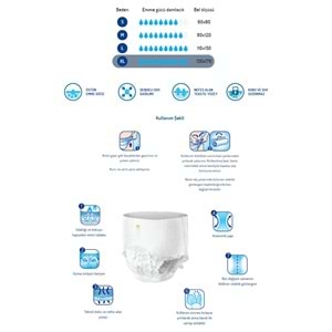 Canped Emici Külot Yetişkin Bezi XL-Extra Large Büyük Adet 14 (2PK*7)