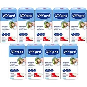 Canped Yetişkin Bezi Bel Bantlı Polietilen L-Large Büyük Boy 63 Adet (9PK*7)