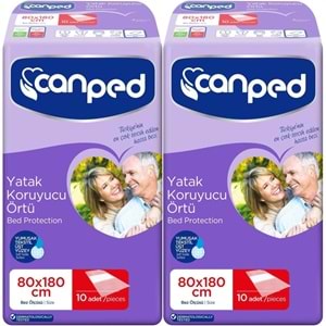 Canped Yetişkin Yatak Koruyucu Örtü Extra 80 x 180 CM (XL) 20 Adet