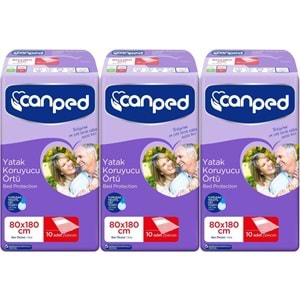 Canped Yetişkin Yatak Koruyucu Örtü Extra 80 x 180 CM (XL) 30 Adet
