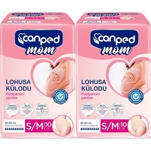 Canped Mom Lohusa Külodu - Külot Bez S - Small - Küçük / M - Medium - Orta 20 Adet (2PK*10)