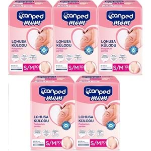 Canped Mom Lohusa Külodu - Külot Bez S - Small - Küçük / M - Medium - Orta 50 Adet (5PK*10)
