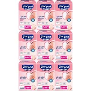 Canped Mom Lohusa Külodu - Külot Bez S - Small - Küçük / M - Medium - Orta 90 Adet (9PK*10)