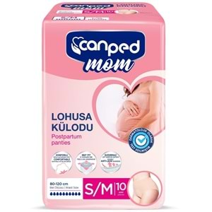 Canped Mom Lohusa Külodu - Külot Bez S - Small - Küçük / M - Medium - Orta 90 Adet (9PK*10)