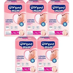 Canped Mom Lohusa Külodu - Külot Bez L - Large - Büyük / XL - Extra Large - 50 Adet (5PK*10)