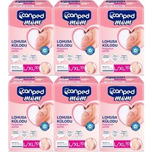 Canped Mom Lohusa Külodu - Külot Bez L - Large - Büyük / XL - Extra Large - 60 Adet (6PK*10)