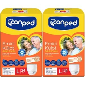 Canped Emici Külot Yetişkin Bezi L - Büyük - Large 48 Adet (2PK*24)