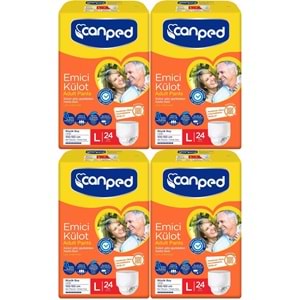 Canped Emici Külot Yetişkin Bezi L - Büyük - Large 96 Adet (4PK*24)