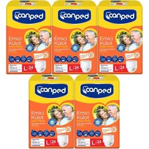 Canped Emici Külot Yetişkin Bezi L - Büyük - Large 120 Adet (5PK*24)