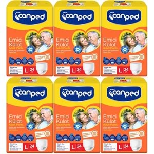 Canped Emici Külot Yetişkin Bezi L - Büyük - Large 144 Adet (6PK*24)