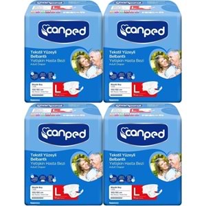 Canped Yetişkin Bezi Bel Bantlı Tekstil Yüzey L - Büyük - Large 56 Adet