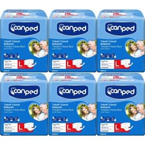 Canped Yetişkin Bezi Bel Bantlı Tekstil Yüzey L - Büyük - Large 84 Adet