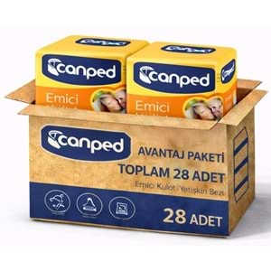 Canped Emici Külot Pants Yetişkin Bezi L - Büyük - Large Ekonomik Pk 28 Adet (2PK*14)
