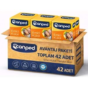 Canped Emici Külot Pants Yetişkin Bezi L - Büyük - Large Ekonomik Pk 42 Adet (3PK*14)