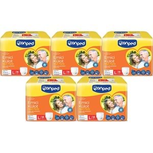 Canped Emici Külot Pants Yetişkin Bezi L - Büyük - Large Ekonomik Pk 70 Adet (5PK*14)