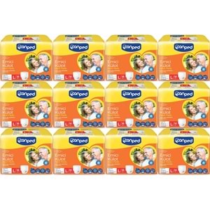 Canped Emici Külot Pants Yetişkin Bezi L - Büyük - Large Ekonomik Pk 168 Adet (12PK*14)