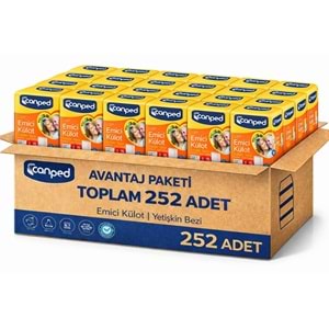Canped Emici Külot Pants Yetişkin Bezi L - Büyük - Large Ekonomik Pk 252 Adet (18PK*14)