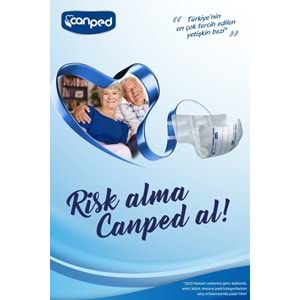 Canped Yetişkin Bezi Bel Bantlı Tekstil Yüzey XL - Ekstra Large - Extra Large 46 Adet