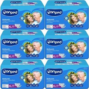 Canped Yetişkin Bezi Bel Bantlı Tekstil Yüzey XL - Ekstra Large - Extra Large 138 Adet