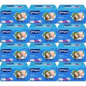 Canped Yetişkin Bezi Bel Bantlı Tekstil Yüzey XL - Ekstra Large - Extra Large 276 Adet