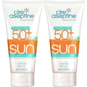 Cire Aseptine Sun Güneş Koruyucu Kremi 50+ SPF 150 ML (2 Li Set)