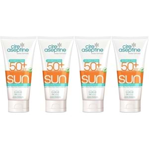Cire Aseptine Sun Güneş Koruyucu Kremi 50+ SPF 150 ML (4 Lü Set)