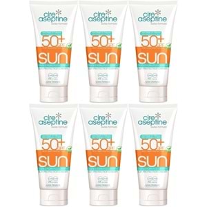 Cire Aseptine Sun Güneş Koruyucu Kremi 50+ SPF 150 ML (6 Lı Set)