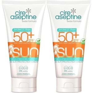 Cire Aseptine Sun Güneş Koruyucu Kremi Çocuk 50+ SPF 150 ML (2 Li Set)