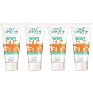 Cire Aseptine Sun Güneş Koruyucu Kremi Çocuk 50+ SPF 150 ML (4 Lü Set)