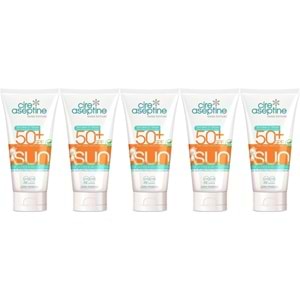 Cire Aseptine Sun Güneş Koruyucu Kremi Çocuk 50+ SPF 150 ML (5 Li Set)