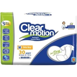 Clearmotion Yetişkin Bezi Bel Bantlı M - Orta - Medium 240 Adet (8PK*30)