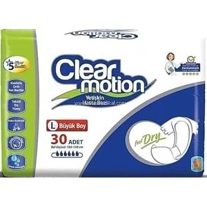 Clearmotion Yetişkin Bezi Bel Bantlı L - Büyük - Large 180 Adet (6PK*30)