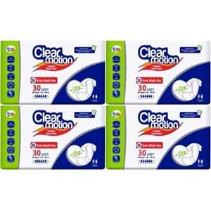 Clearmotion Yetişkin Bezi Bel Bantlı XL - Ekstra Büyük - Extra Large 120 Adet (4PK*30)