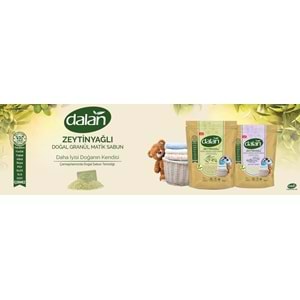Dalan Doğal Granül Sabun Tozu 1KG Bebekler İçin %100 Zeytinyağlı (5 Li Set)