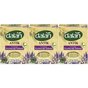 Dalan Antik Defneli Zeytinyağı Sabunu 900GR Lavantalı (3 Lü Set)