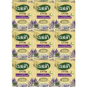 Dalan Antik Defneli Zeytinyağı Sabunu 900GR Lavantalı (9 Lu Set)