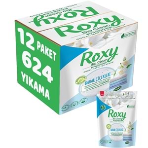 Dalan Roxy Bio Clean Matik Sabun Tozu 1.6Kg Bahar Çiçekleri 12 Li Set (624 Yıkama)