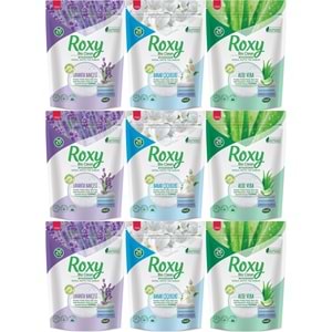 Dalan Roxy Bio Clean Matik Sabun Tozu 800GR Karma 9 Lu Set (Lavanta/Bahar/Aloe Vera) (234 Yıkama)