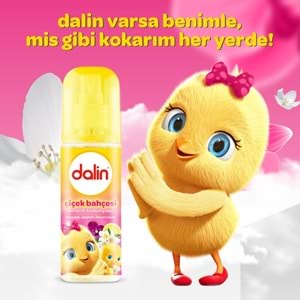 Dalin Bebek Kolonyası 150ML Çiçek Bahçesi (Menekşe-Yasemin-Limon Kokulu) (9 Lu Set)
