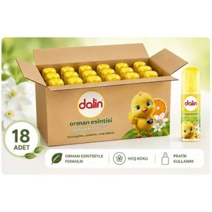 Dalin Bebek Kolonyası 150ML Orman Esintisi (Turunçgiller-Yasemin-Misk Kokulu) (18 Li Set)