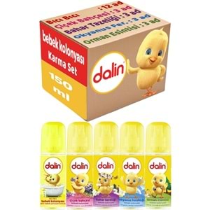 Dalin Bebek Kolonyası 150ML (Bıcı Bıcı-Orman-Çiçek-Okyanus-Bahar) Karma 24 Lü Set