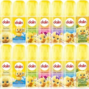 Dalin Bebek Kolonyası 150ML(Bıcı Bıcı Kokusu-Okyanus-Orman-Deniz-Çiçek-Bahar-Limon) Karma 14 Lü Set