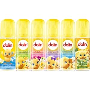 Dalin Bebek Kolonyası 150ML (Okyanus-Orman-Deniz-Çiçek-Bahar-Limon) Karma 6 Lı Set
