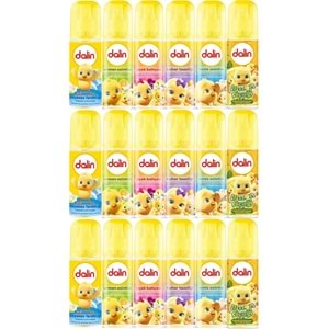 Dalin Bebek Kolonyası 150ML (Okyanus-Orman-Deniz-Çiçek-Bahar-Limon) Karma 18 Li Set