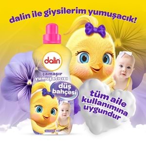 Dalin Çamaşır Yumuşatıcı 1500ML Düş Bahçesi (12 Li Set) (Bebeklere Özel)